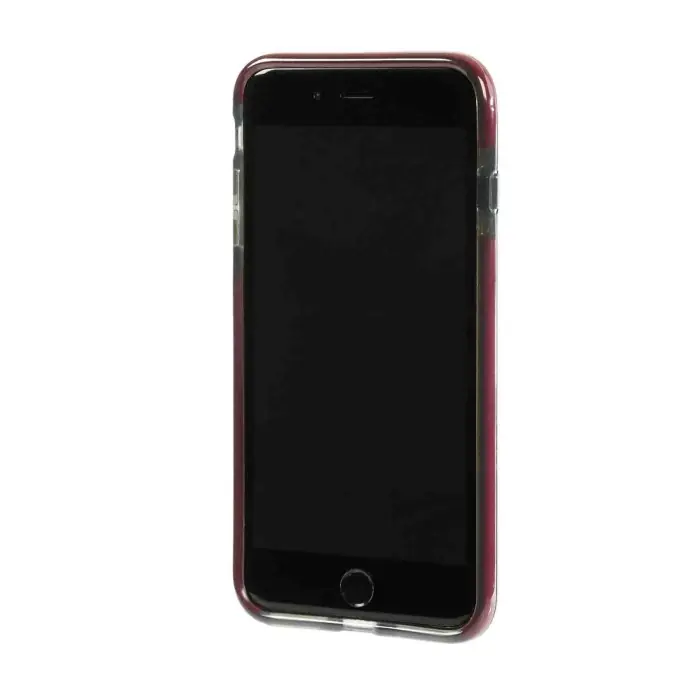 Economico Alpha Guard Cover Ultra Protettiva Anti Shock Flessibile Apple Iphone 7 Plus/8 Plus Fumè/rosso Custodie E Cover