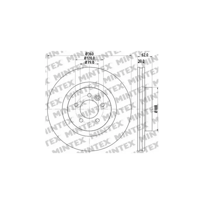 Prezzo Scontato Coppia Dischi Freno MDC1752 MINTEX