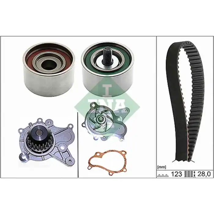 Pompa acqua + Kit cinghie dentate 530 0502 30 SCHAEFFLER INA per HYUNDAI KIA Di Tendenza