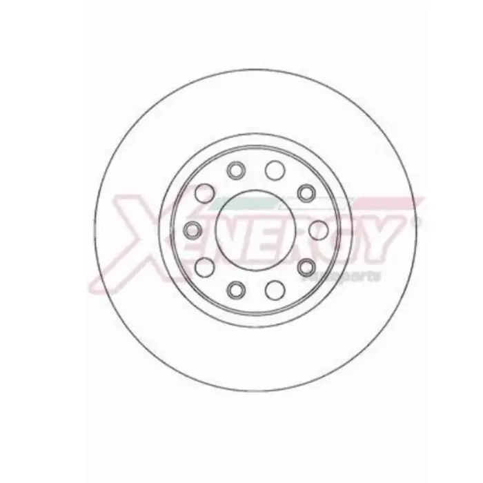 Reso Gratuito Coppia Dischi Freno X602711 AP XENERGY per FIAT JEEP ALFA ROMEO