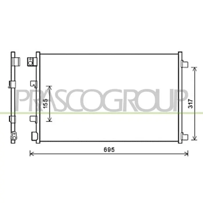 Condensatore Per Nissan Qashqai (j10) Dal 2006 Al 2010 Acquista Ora