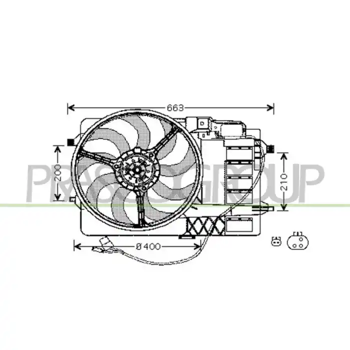 Offerta Limitata Ventola Per Mini Mini (bmw) R50/r53/r52 Dal 2001 Al 2004