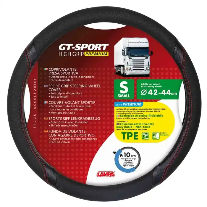 Promozione Esclusiva Gt Sport Coprivolante In Skeentex S Ø 42/44 Cm Nero/rosso Coprivolanti In Skeentex Coprivolanti