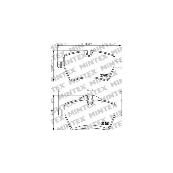 Offerta Pastiglie Freno Saab 9-5 2.3 T 1997 09-2009 12 Mintex