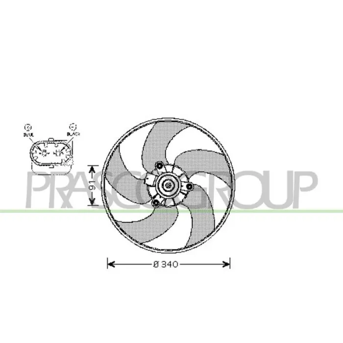 Nuova Collezione Ventola Per Peugeot 206 Dal 1998 Al 2009