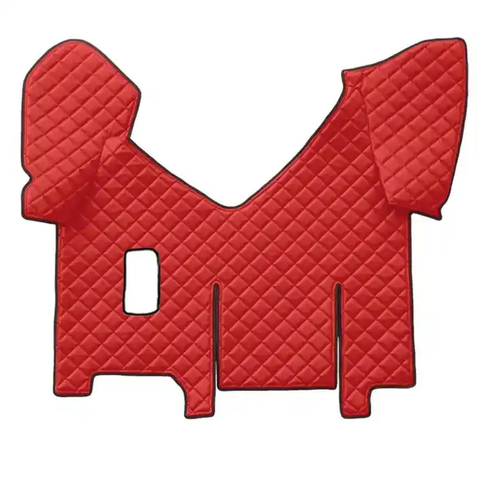 Nuovo Arrivo Tappeto Centrale In Skeentex Rosso Iveco Stralis-stralis Hi-way Tappeto Centrale Su Misura In Skeentex