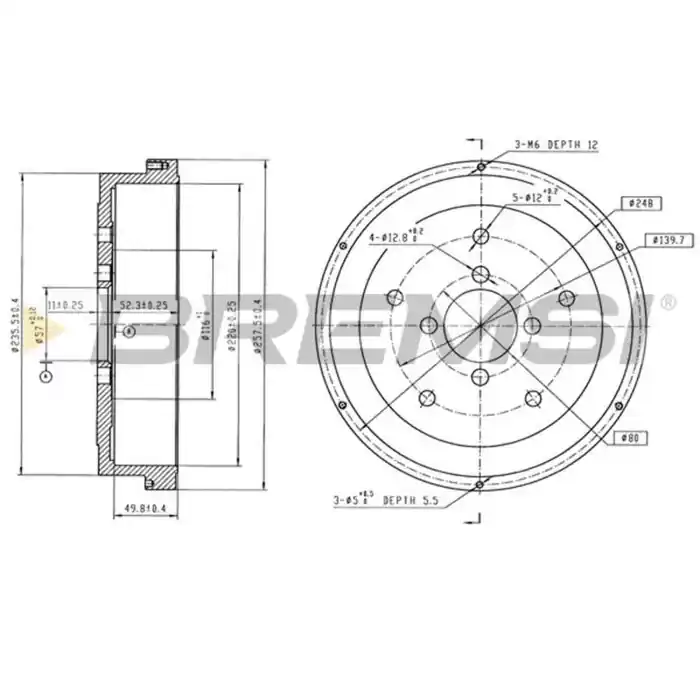 Kit Tamburi Freno Posteriore SUZUKI Samurai Fuoristrada Chiuso Verniciato Affare