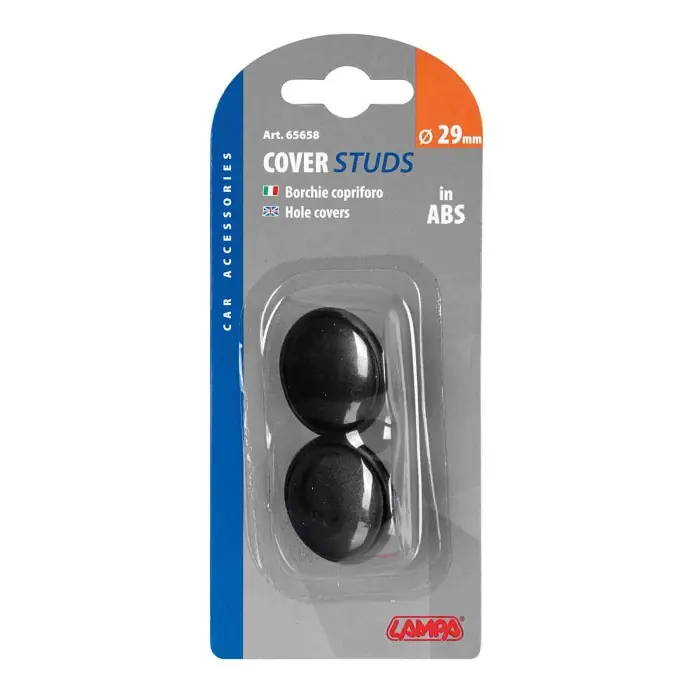 Nuova Collezione Coppia Borchie Copriforo In Abs Ø 29 Mm Carrozzeria