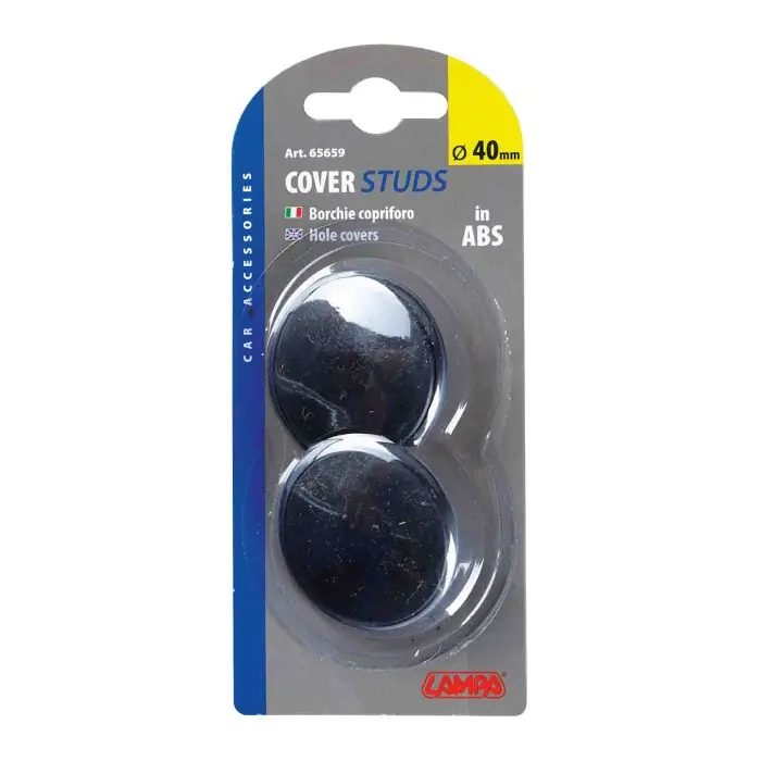 Coppia Borchie Copriforo In Abs Ø 40 Mm Carrozzeria Saldi