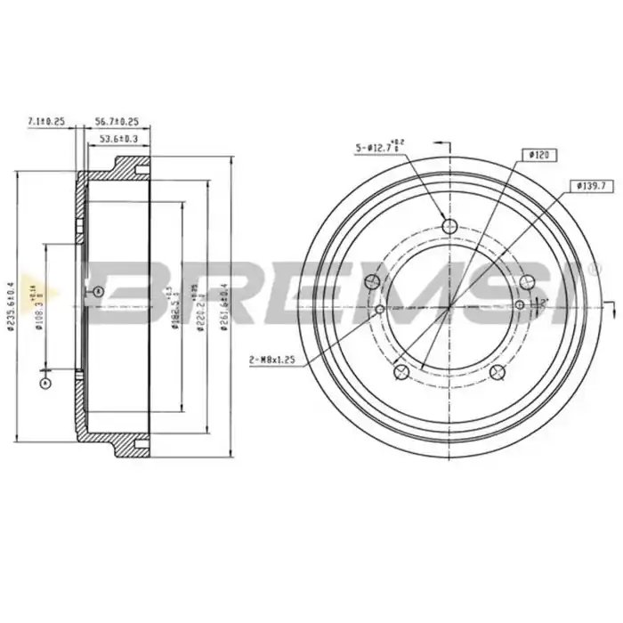 Kit Tamburi Freno Posteriore 94037800 SUZUKI Grand Vitara I Verniciato Ultime Pezzi