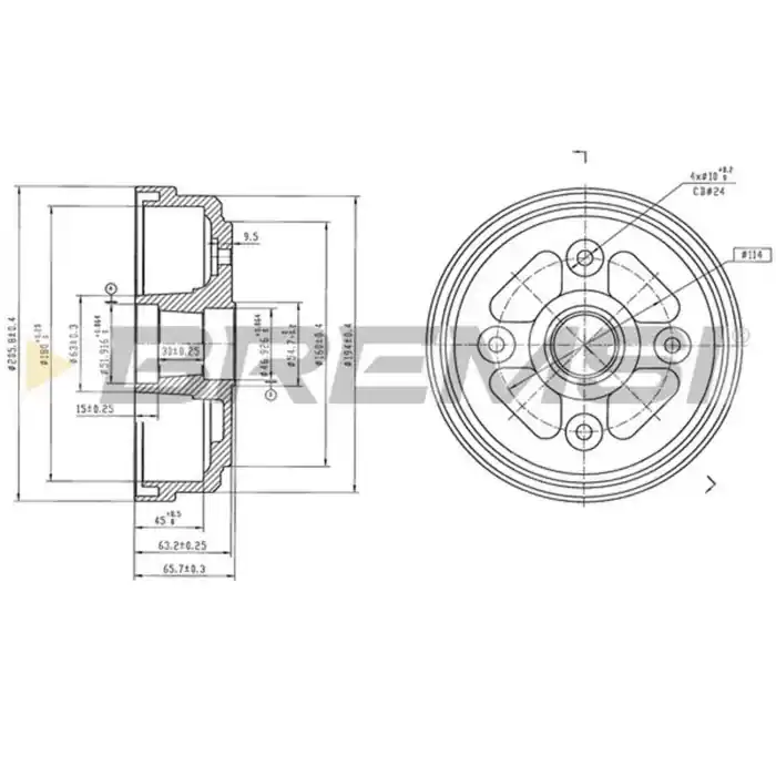 Spedito Oggi Kit Tamburi Freno Posteriore 94026000 SUZUKI Alto Verniciato