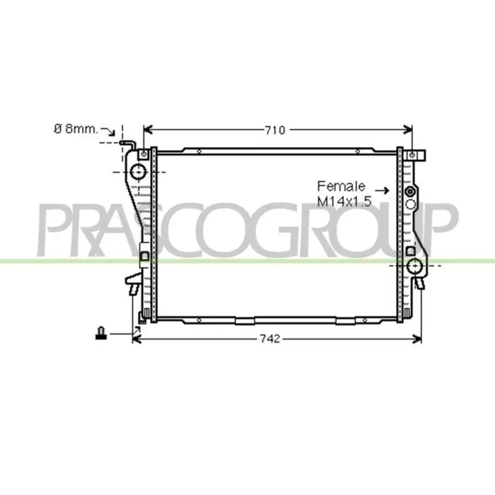 Ultima Occasione Radiatore Per Bmw 5 Series - E39 Dal 1995 Al 2000