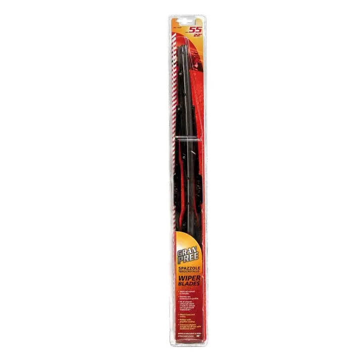 Gran Pree Spazzole Tergicristallo 55 Cm (22") 2 Pz 147 3p-147 5p-156 4p Tergi Confezione 2 Pz Lampa Tergicristalli Occasione