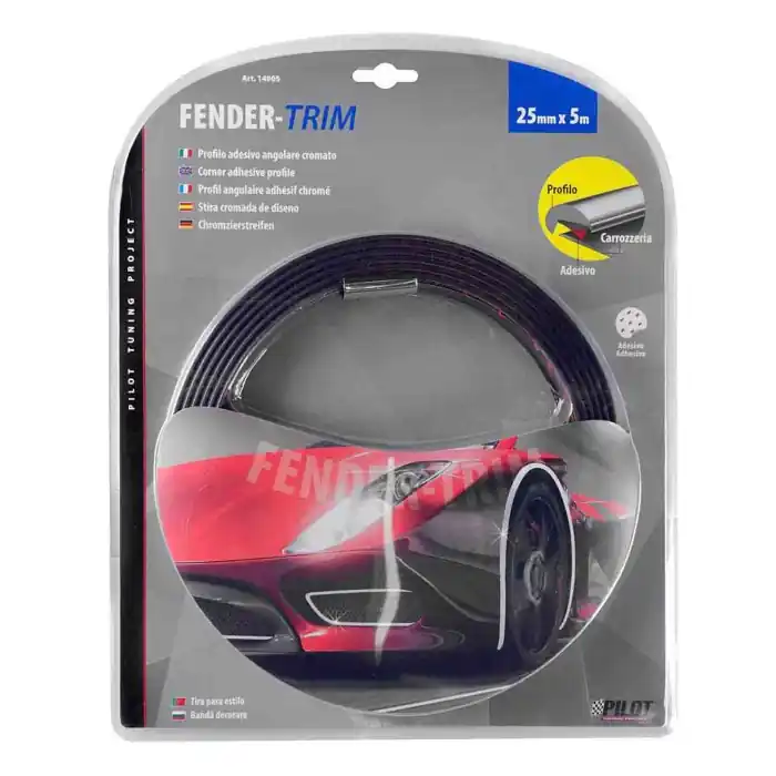 Fender Trim Profilo Adesivo Angolare Cromato 5 M 25 Mm Profili Profili E Ornamenti Ultimissimo Modello