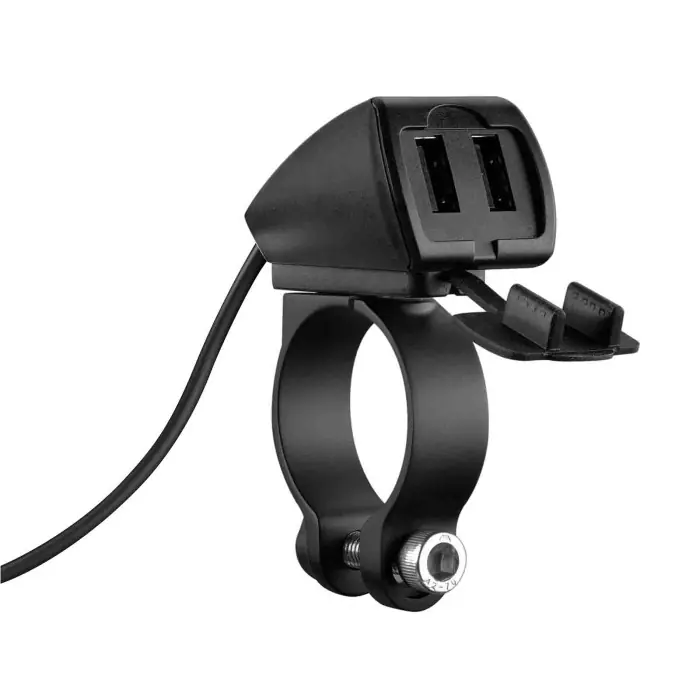 Trek Doppio Caricatore Usb Resistente All'acqua 3 Tipi Di Fissaggio 5400 Ma 30w 12/24v Accessori Subito Disponibile