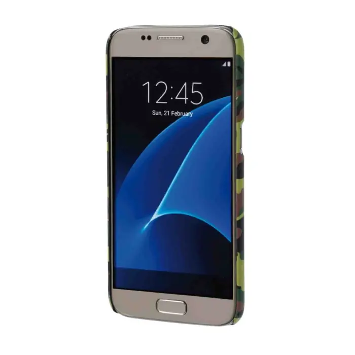 Must-Have Stylish Cover Gommata Sottile Samsung Galaxy S7 Green Camo Stylish Cover Gommata Custodie E Cover