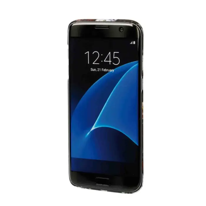 Stylish Cover Gommata Sottile Samsung Galaxy S7 Edge Flowers Stylish Cover Gommata Custodie E Cover Prezzo Di Fabbrica