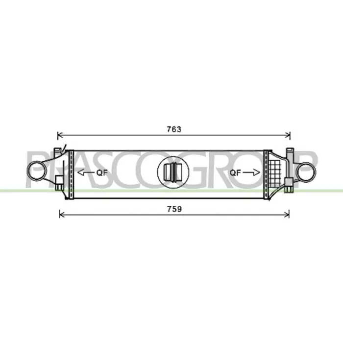 Offerta Limitata Intercooler Per Mercedes A Class (w176) Dal 2012 Al 2015
