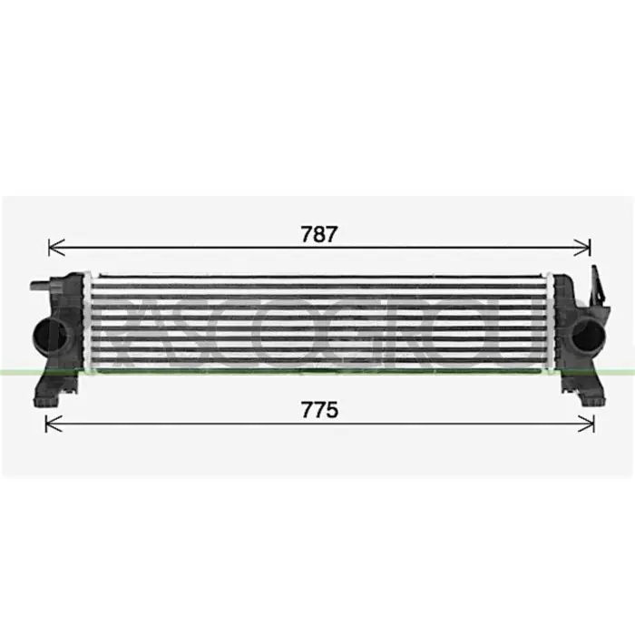 Intercooler Per Mercedes Vito (w447) Dal 2014 Al 2019 Prezzo Basso