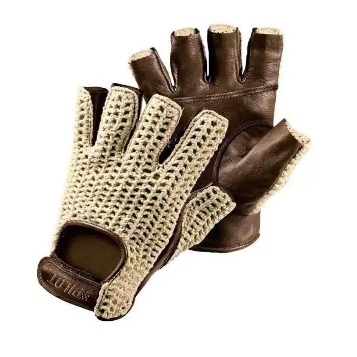 Ultima Occasione Pilot 1 Guanti Guida Mezze Dita M Marrone Guanti Guida Accessori Volante