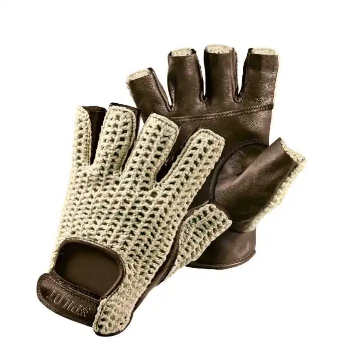 Pilot 1 Guanti Guida Mezze Dita Xl Marrone Guanti Guida Accessori Volante Promozione