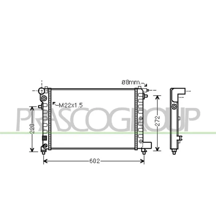 Radiatore Per Citroen Saxo Dal 1996 Al 1999 Spedizione Espresso