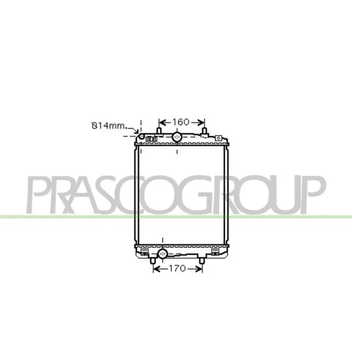Radiatore Per Citroen C1 Dal 2005 Al 2008 Prezzo Di Fabbrica