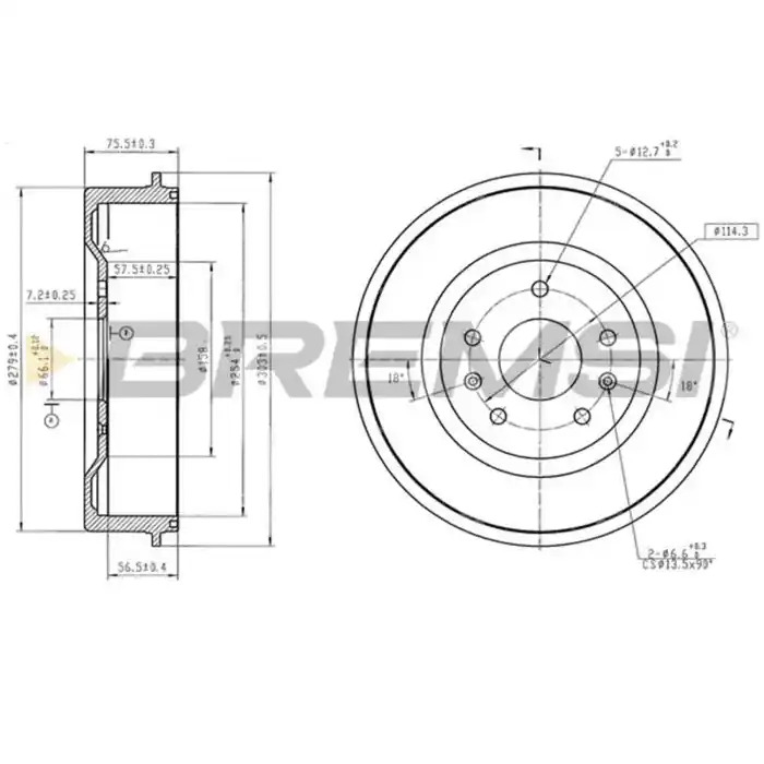 Kit Tamburi Freno Posteriore 94032800 LAND ROVER Freelander Verniciato Soddisfatti O Rimborsati