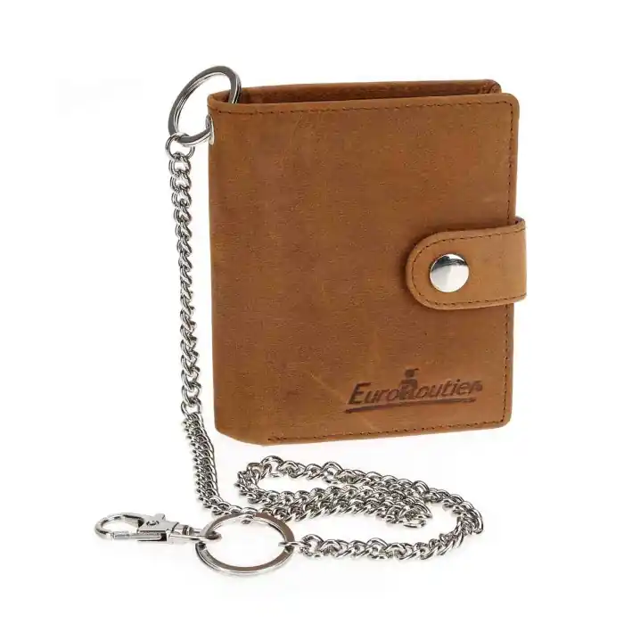 Compra Oggi Stesso Biker Wallet Portafoglio Marrone Portafogli Portaoggetti