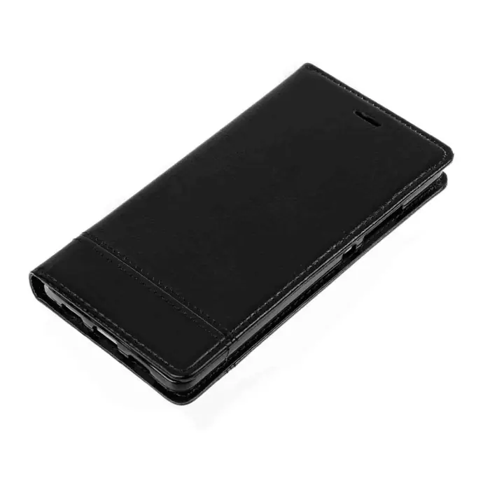 Wallet Folio Case Cover A Libro Huawei P8 Lite Nero Custodie E Cover Consegna Rapida