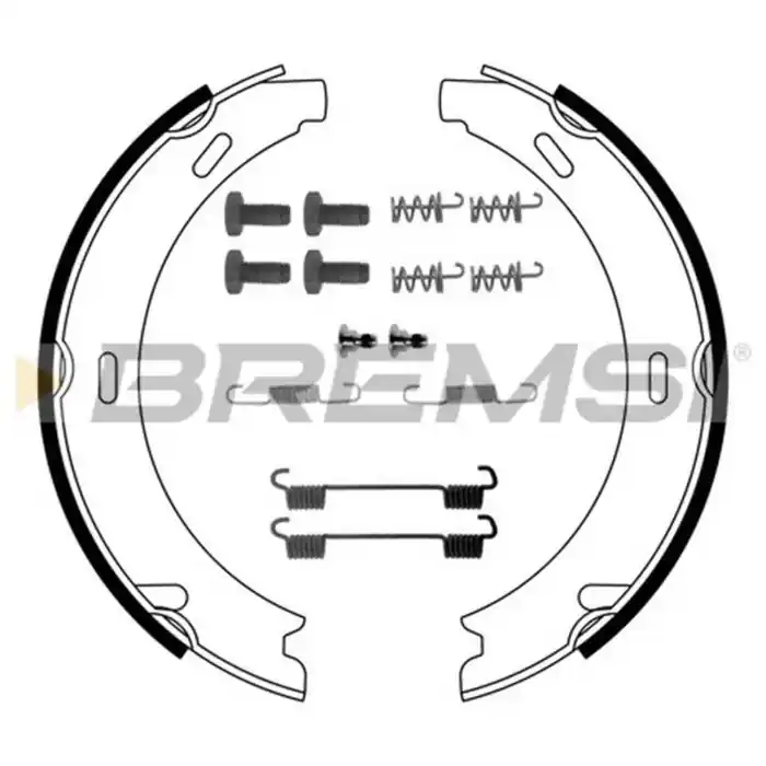 Kit Ganasce Freno Stazionamento Posteriore Mercedes-benz 190 (w201) Gf0302-1 S.f. Ate Teves Bremsi Più Venduto