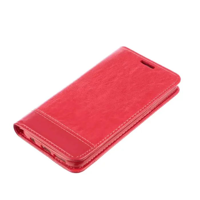 Wallet Folio Case Cover A Libro Samsung Galaxy S7 Rosso Custodie E Cover Pagamento Sicuro