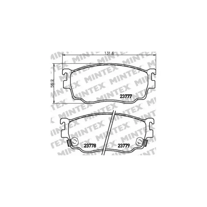 Nuova Collezione Pastiglie Freno Toyota Yaris 1.3 1999 11-2005 10 Mintex