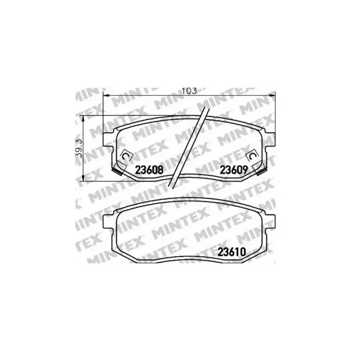 Pastiglie Freno Fiat Panda Van 1.2 4x4 2004 09-2012 12 Mintex Offerta Lampo