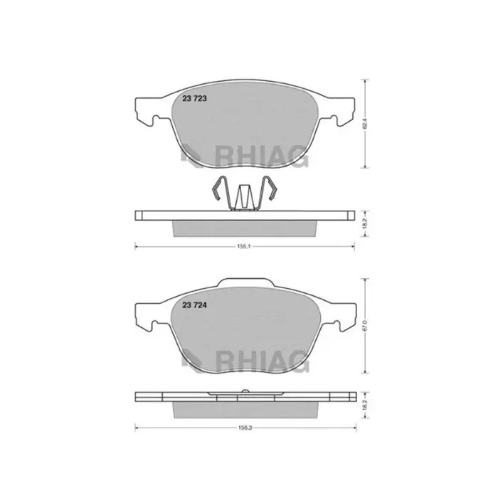Kit pastiglie freno, Freno a disco BD S345P STARLINE per FORD VOLVO MAZDA Professionale