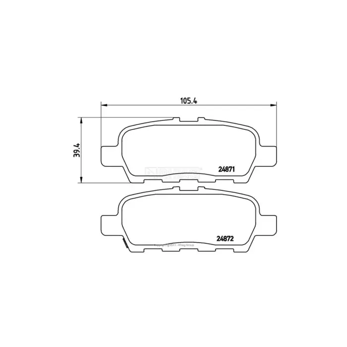 Kit pastiglie freno, Freno a disco BD S418P STARLINE per RENAULT NISSAN INFINITI Offerta