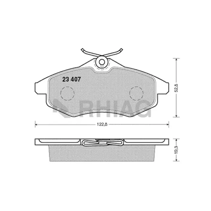 Kit pastiglie freno, Freno a disco BD S319P STARLINE Ultima Occasione
