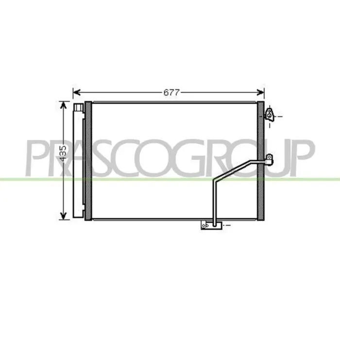 Condensatore Per Mercedes C Class (w204/s204) Dal 2007 Al 2010 Popolare