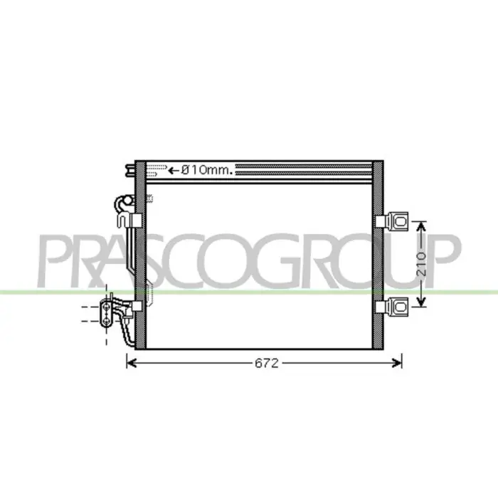 Quantità Limitata Condensatore Per Mercedes S Class (w220) Dal 1998 Al 2002