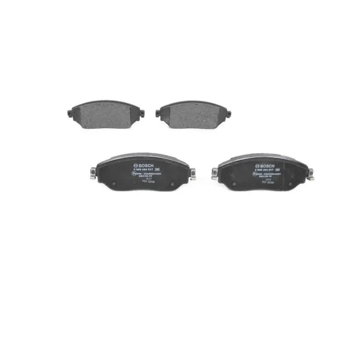 Professionale Kit pastiglie freno, Freno a disco 0 986 494 817 BOSCH per RENAULT FIAT