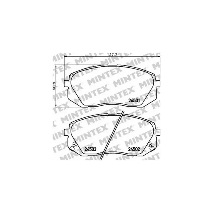 Pastiglie Freno Fiat Croma 1.9 D Multijet 2005 06-2011 12 Mintex Popolare
