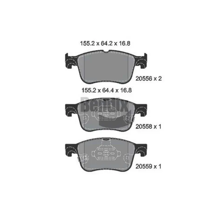 Kit pastiglie freno, Freno a disco BPD2350 BENDIX BRAKING per FORD Direttamente Dal Produttore