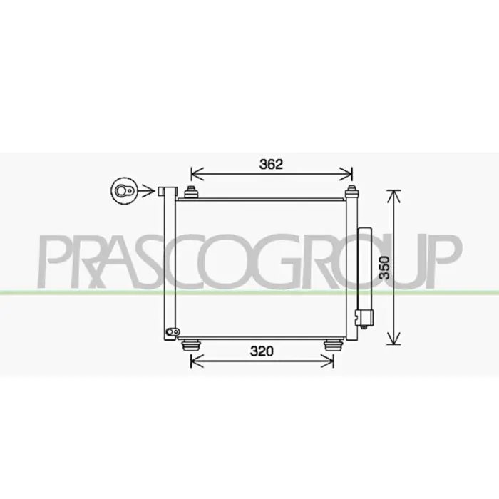 Condensatore Per Opel/vauxhall Agila Dal 2000 Al 2007 Promo Stagionale