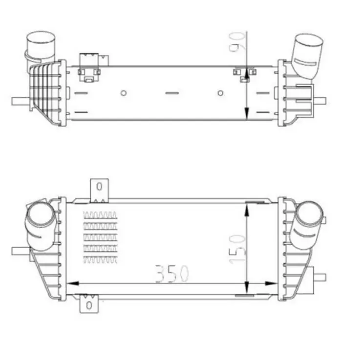 Intercooler 309070 NRF per HYUNDAI KIA Nuovo Arrivo
