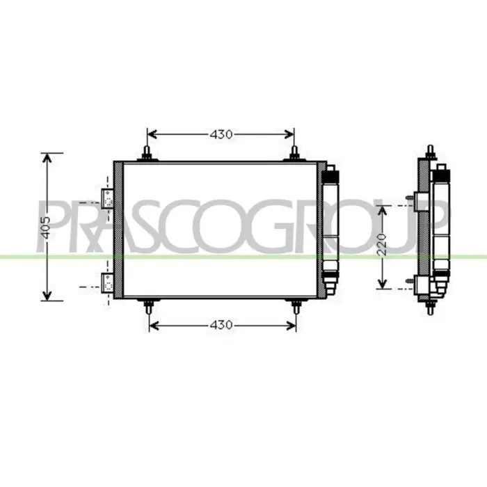 Condensatore Per Peugeot 307 Dal 2001 Al 2005 Spedito Oggi