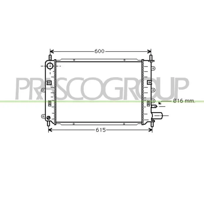 Radiatore Per Ford Orion Dal 1990 Al 1992 Nuovo Arrivo