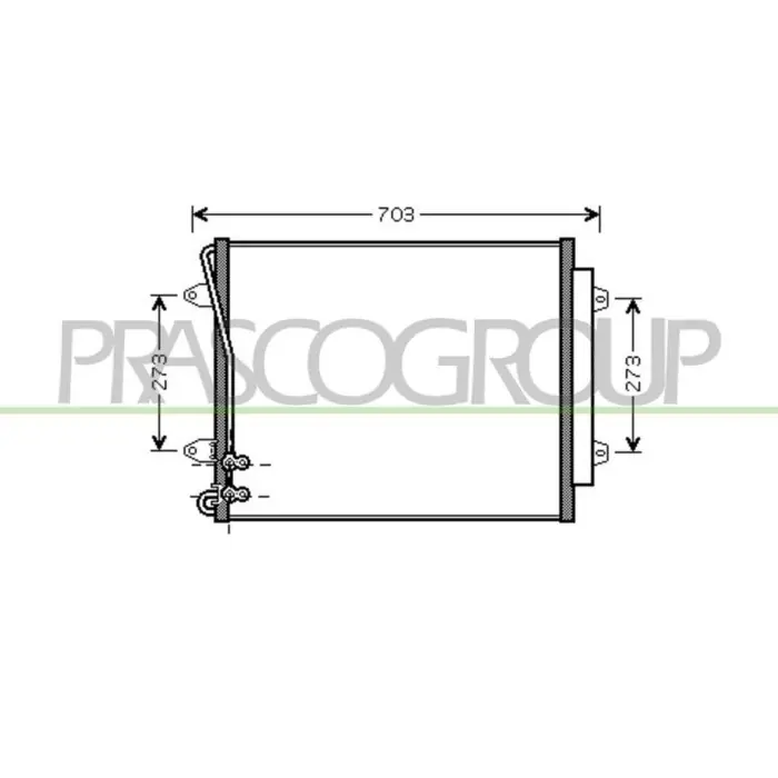 Condensatore Per Volkswagen Passat B6 Dal 2005 Al 2010 Più Venduto
