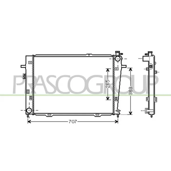 Radiatore Per Hyundai Tucson Dal 2004 Al 2010 Non Perdere