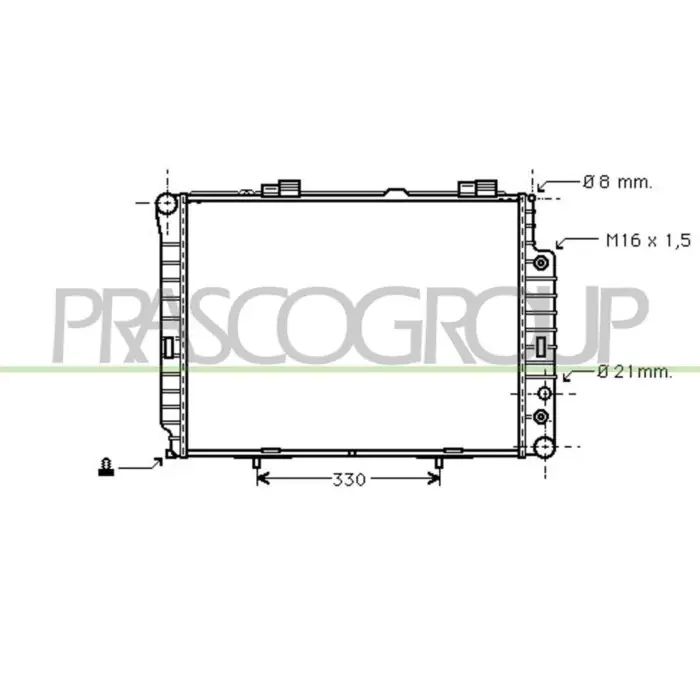 Compra Oggi Stesso Radiatore Per Mercedes E Class (w210/s210) Dal 1995 Al 1999