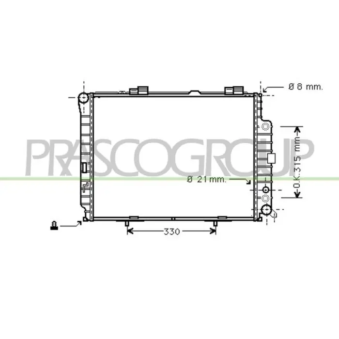 Radiatore Per Mercedes E Class (w210/s210) Dal 1995 Al 1999 Ultimissimo Modello